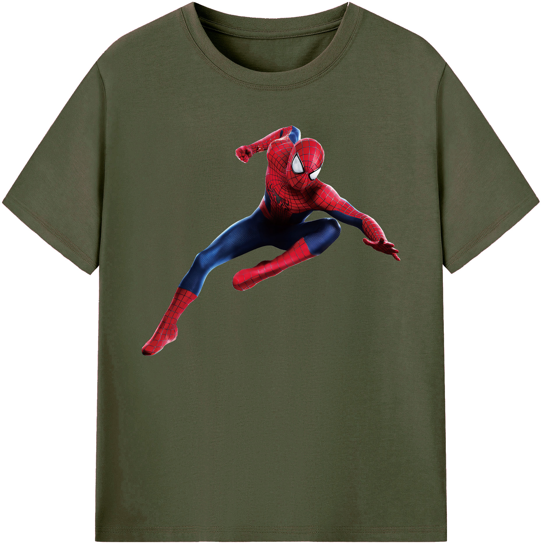 （画像用） Spider Man スパイダーマン 綿100％ メンズ半袖Tシャツ｜肌触りやわらか＆通気性